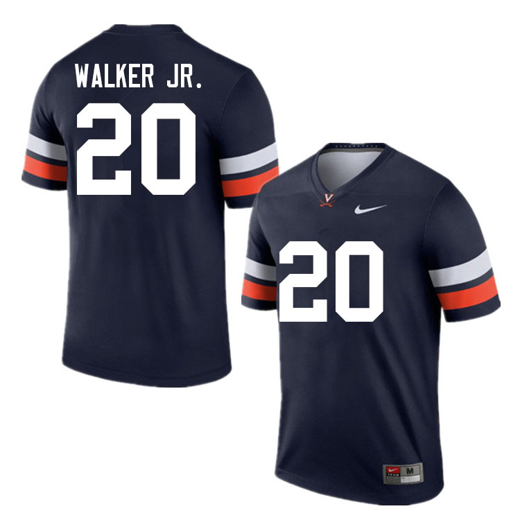 Men #20 Ronnie Walker Jr. Virginia Cavaliers College Football Jerseys Sale-Navy